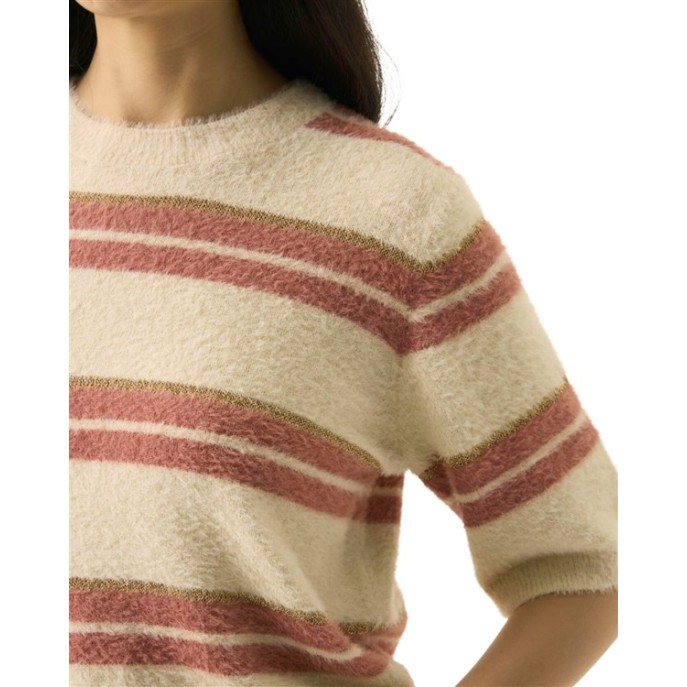 Garcia pullover harig T260245 Ecru Coral